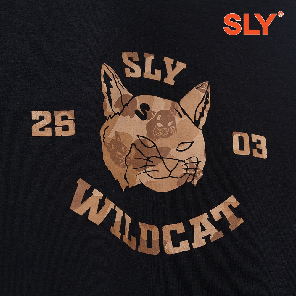 Áo thun SLY Wildcat màu đen