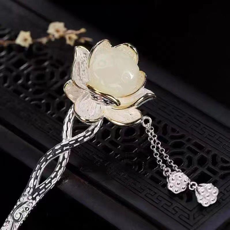Trâm Cài Tóc Hình Hoa Sen Phong Cách Trung Hoa Cổ Điển Cho Nữ