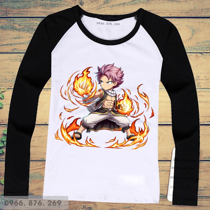 Áo thun dài tay fairy tail theo yêu cầu