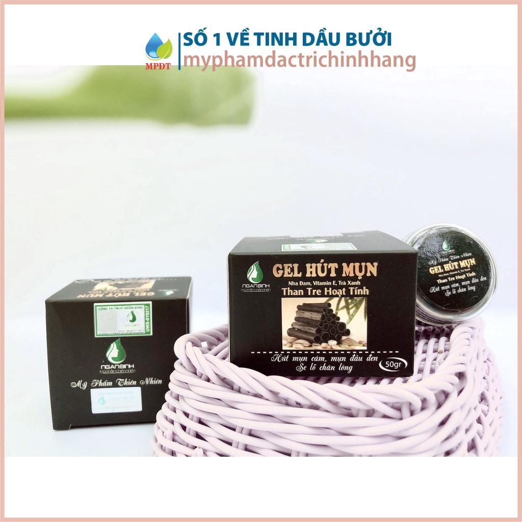 Gel hút mụn than tre hoạt tính loại bỏ mụn cám, mụn đầu đen, sợi bã nhờn nhanh chóng chỉ trong 1 bước đơn giản