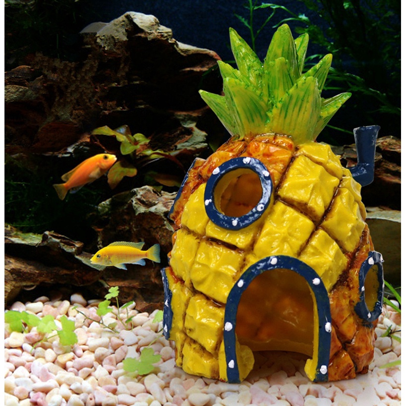 Ngôi Nhà Hoạt Hình SpongeBob Trang Trí Bể Cá