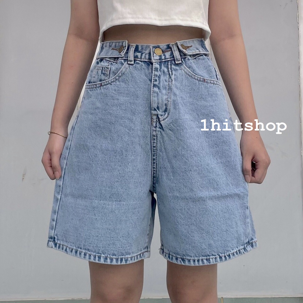 Quần SHORT JEAN 01 Nữ 1hitshop (màu XANH NHẠT)