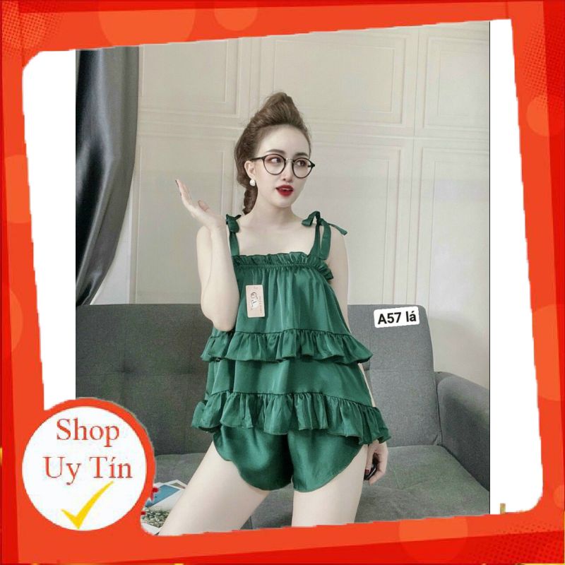 [ Mã A57 ] Set ngủ 2 dây xinh xăn , set bộ mặc nhà, set bộ đẹp
