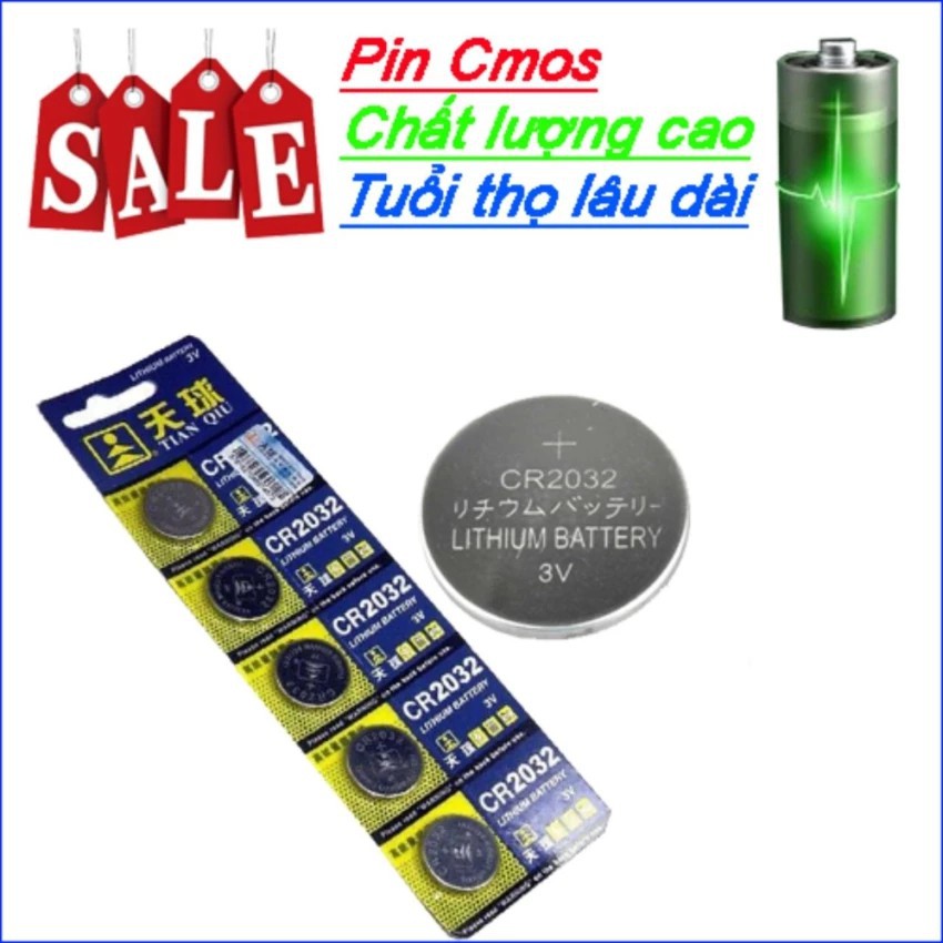 Pin CMOS CR2032 Vỉ 5 Viên