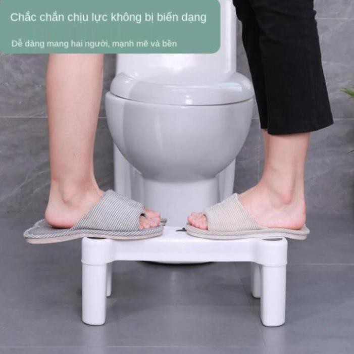 Dày bồn cầu bệ để chân chống trượt ngồi xổm tạo tác nhà vệ sinh dành cho người lớn xí bệt nhựa phân < ..