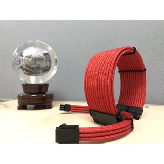 DÂY NGUỒN BỌC LƯỚI CUSTOM CAO CẤP FULL ĐỎ