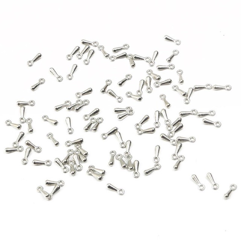10gr ~ 120c Charm tòn teng hình giọt nước làm trang sức thủ công size 2x7mm