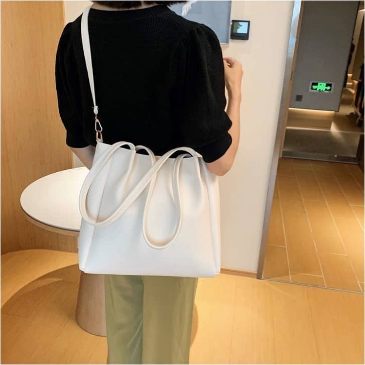 Túi tote da nữ có dây đeo chéo thời trang cỡ lớn