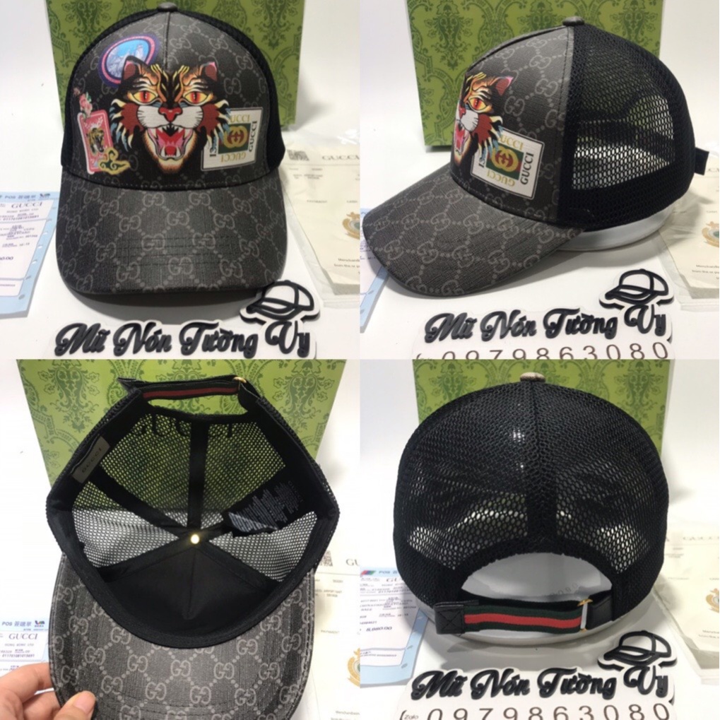 (Hộp Hãng) Mũ Lưỡi Trai Gucci Hình Thú - Nón Kết Thời Trang Nam Nữ,Lên Phom Chuẩn Đẹp,Có Video Thật.