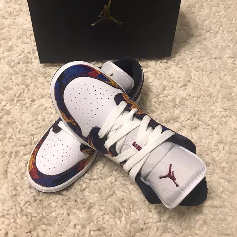 Giày Jordan Cổ Thấp, GIày JD1 Thổ Cẩm Full Box Bill Hàng Đẹp | BigBuy360 - bigbuy360.vn