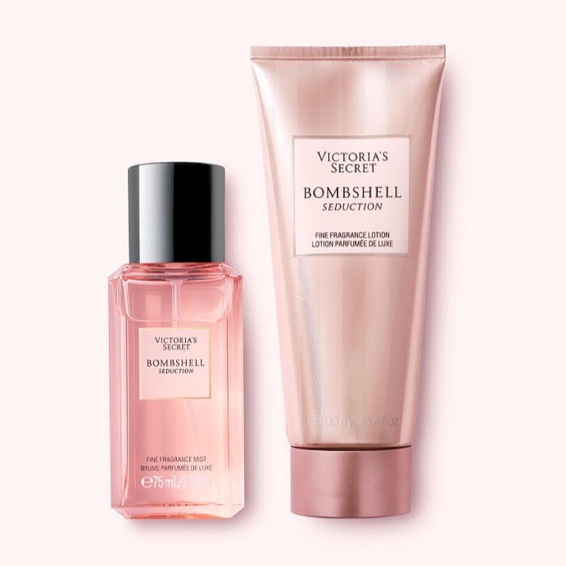 BILL US - BỘ SẢN PHẨM SET 2 CHAI BOMBSHELL SEDUCTION VICTORIA SECRET BODY MIST + LOTION | BigBuy360 - bigbuy360.vn