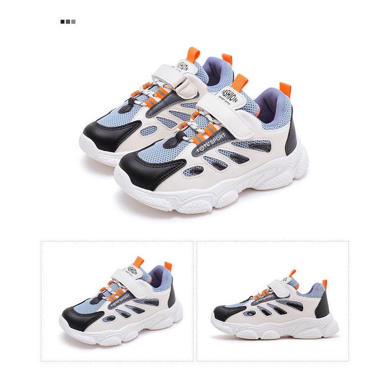 AMILA Giày Thể Thao Phối Lưới Thoáng Khí Thời Trang Xuân Thu Cho Bé