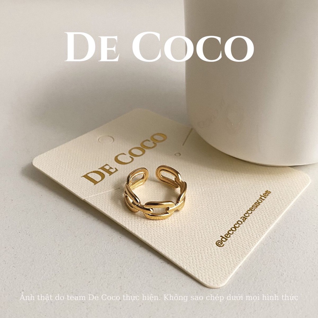 Nhẫn nữ De Coco Chain cá tính