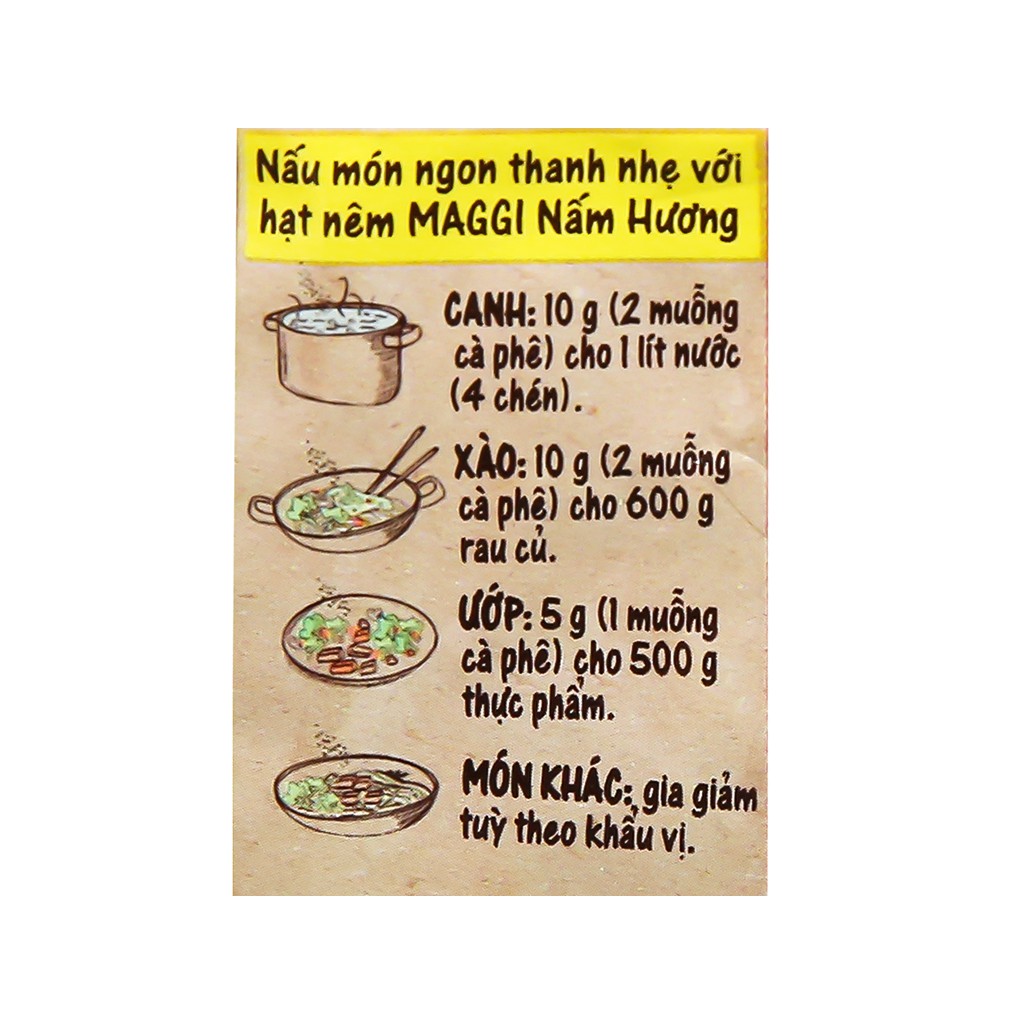 Hạt nêm Maggi chay gói