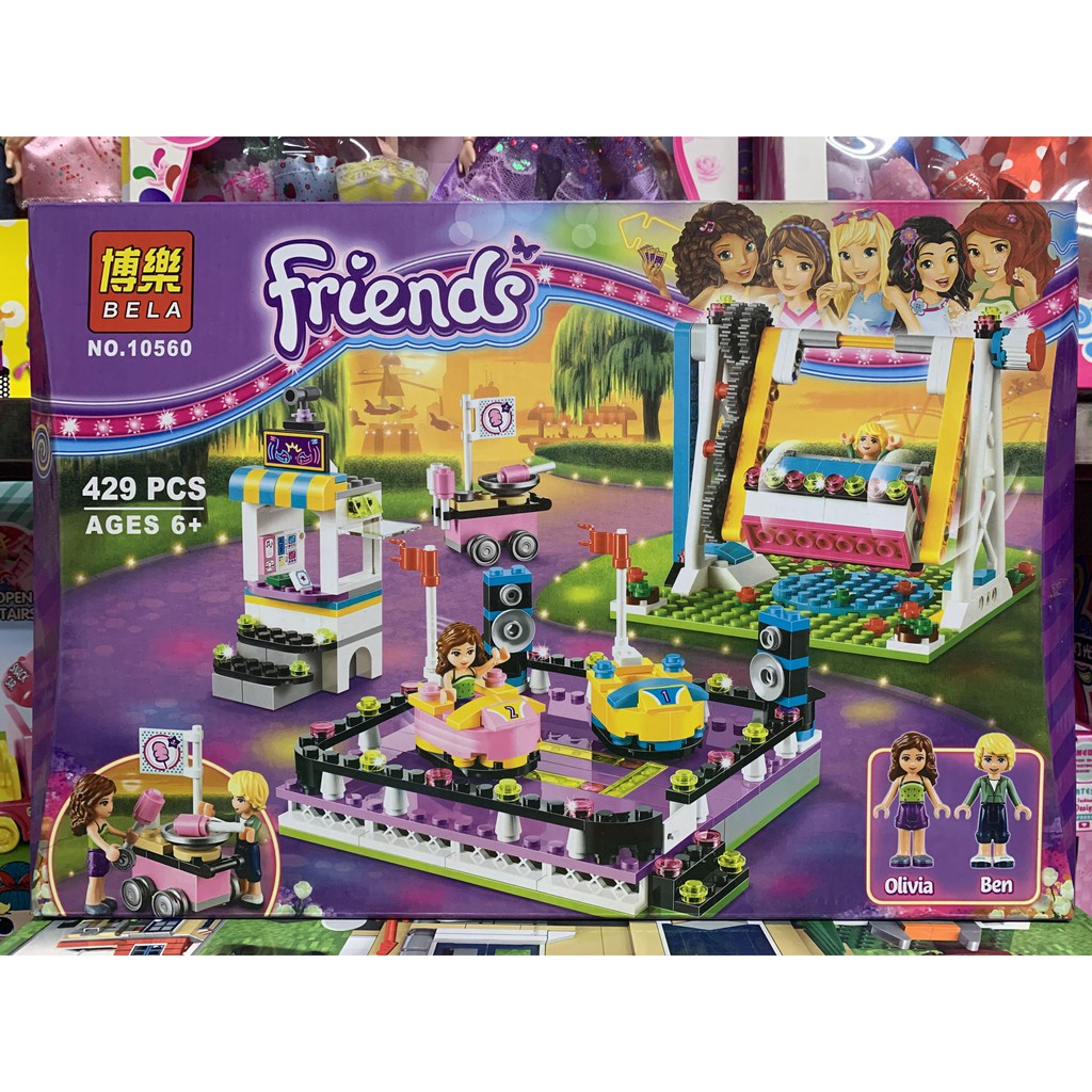 Bộ Đồ Chơi lắp Ráp Lego Friends BELA khu vui chơi xe trượt 10560 / 429 pcs cho bé