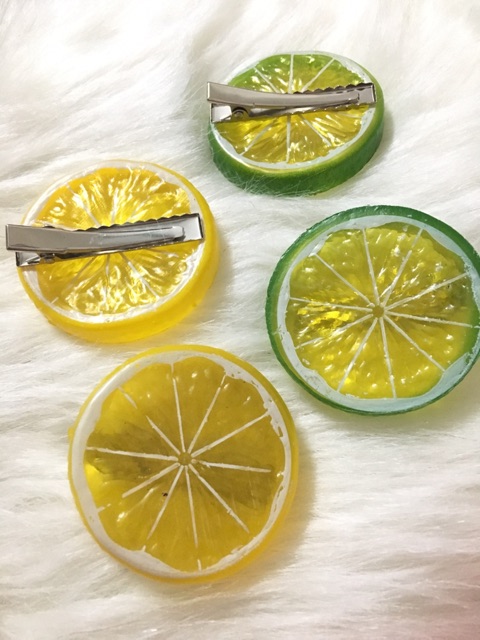 Kẹp chun tóc lát chanh dễ thương