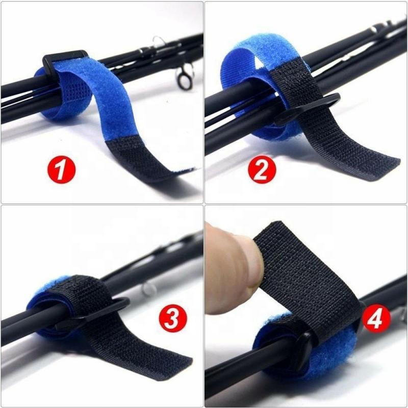 Dây Quấn Cần Câu Cá Co Giãn Nhiều Màu Có Thể Tái Sử Dụng Giá Đỡ
