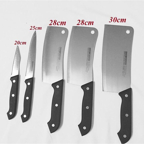 BỘ DAO INOX 5 MÓN KITCHEN KNIFE MADE IN THÁI LAN SIÊU BÉN