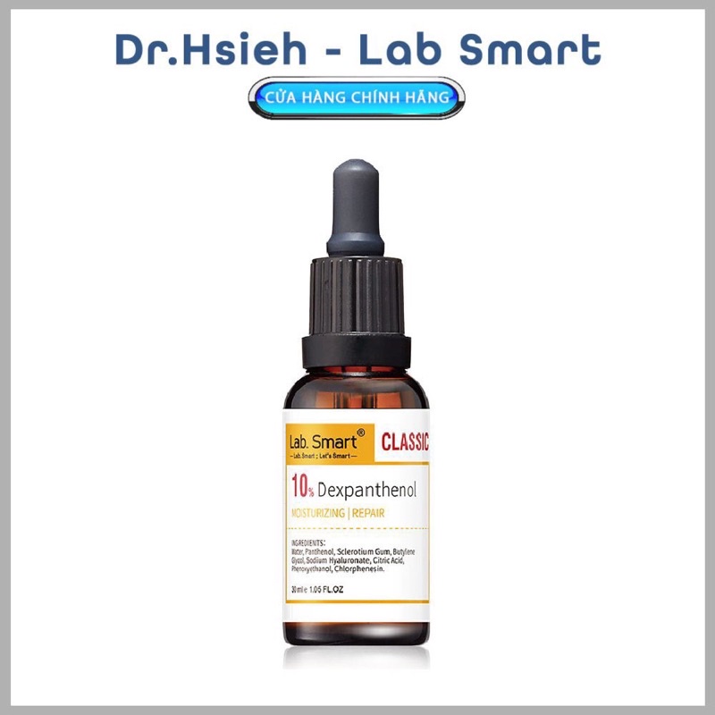 Tính chất serum phiên bản [VÀNG CLASSIC] DEXPANTHENOL 10% Vitamin B5  Dr Hsieh Lab Smart dưỡng ẩm, phục hồi da