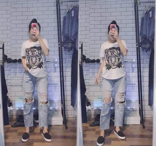 Áo phông hình Hổ kim sa