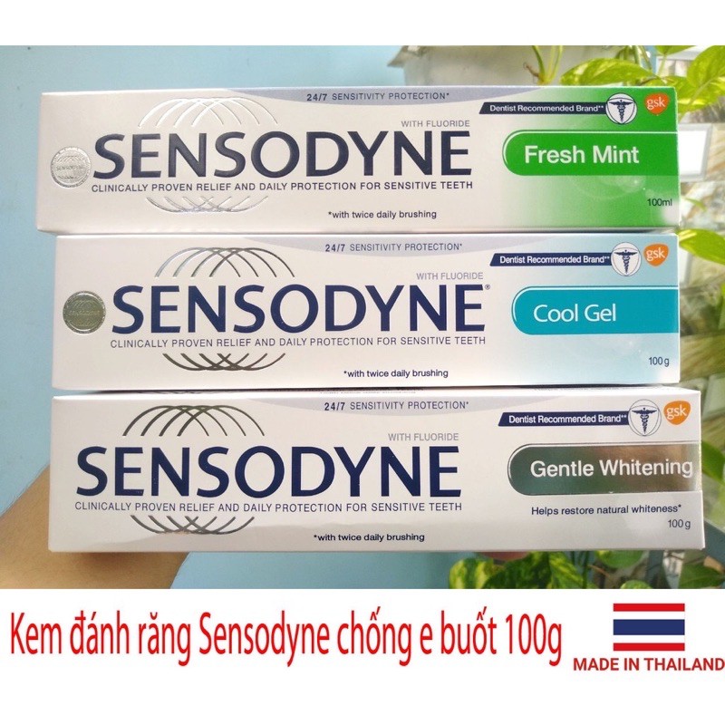 Kem đánh răng Sensodyne chống ê buốt làm trắng răng 100g (Thái Lan)