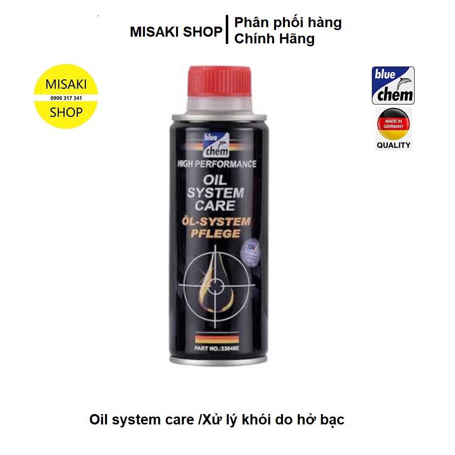 Oil system care Bluechem 250ml 👉Xử lý khói do hở bạc/Giảm ma sát 📞Misaki Shop