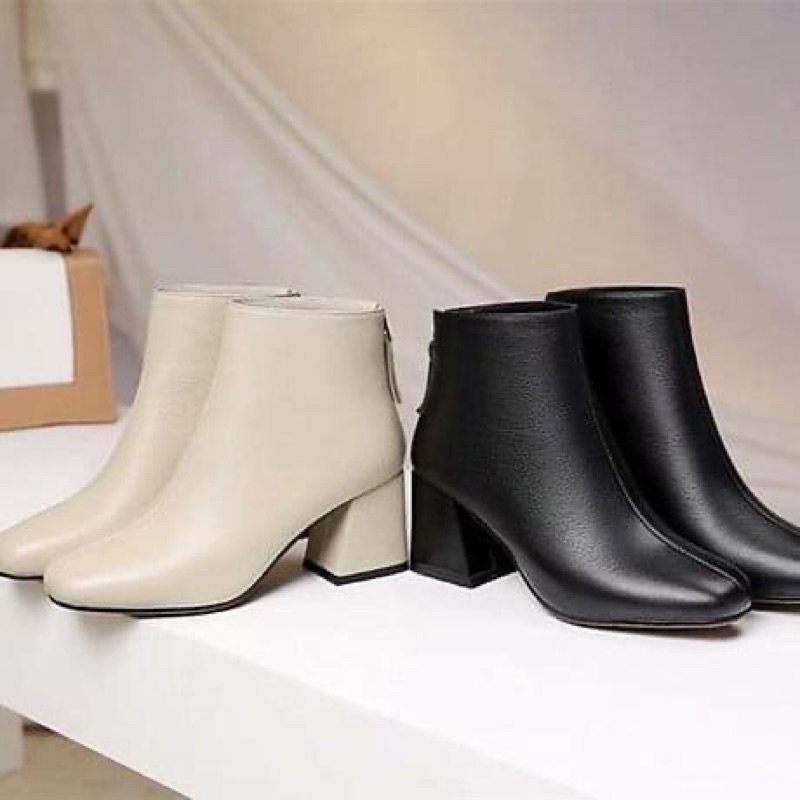 [Mã CHAOC2022 giảm 5k] Bốt cổ ngắn, da mịn năng động 7cm cho nàng hẹn hò - Mã B01 | BigBuy360 - bigbuy360.vn