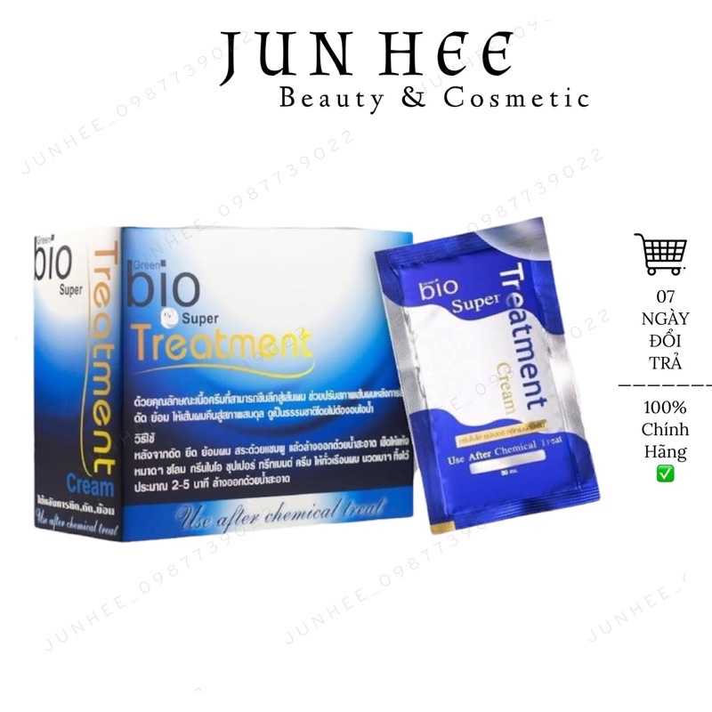 [ JUNHEE AUTH ] Hộp 24 gói ủ tóc Bio Treatment Thái Lan chính hãng