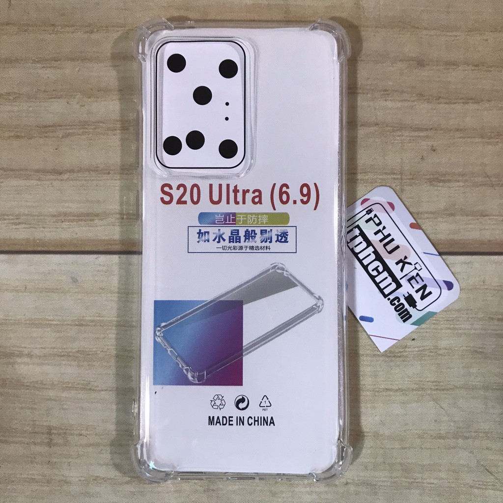 Ốp lưng Samsung S20 Ultra dẻo Trong suốt Chống sốc