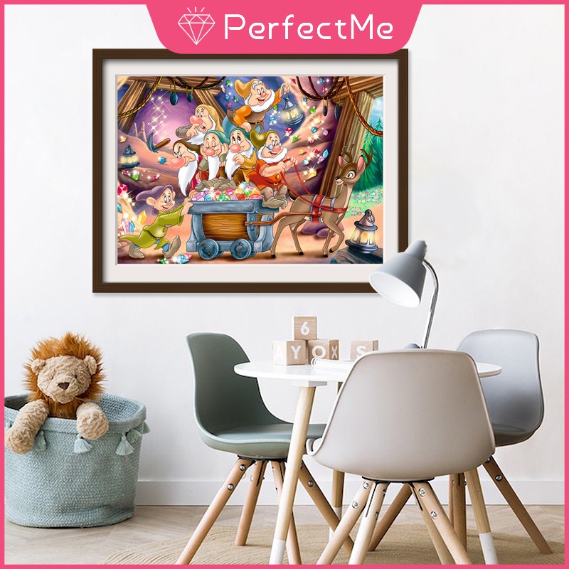 Bộ tranh đính đá tự làm kích thước 30x40cm trang trí nhà cửa