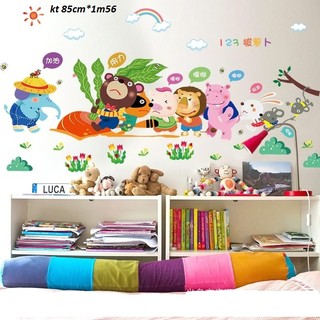 Decal dán tường nhổ củ cải