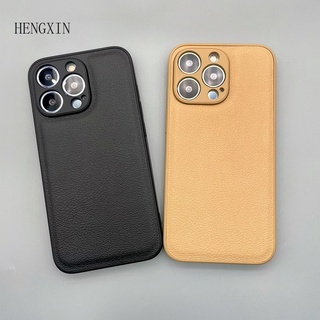 Solid leather phone case suitable for iPhone 14 13 12 11 pro max shock protection case