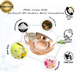 Phấn nước trang điểm Re:Excell UV Cushion Multi Foundation -CaoHien Cosmetics