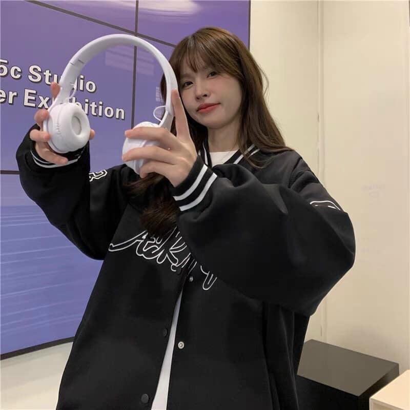 Áo Khoác Bomber Unisex FOR GET , Áo Khoác Nam Nữ Chất Nỉ Phối Tay Da 2023 | BigBuy360 - bigbuy360.vn