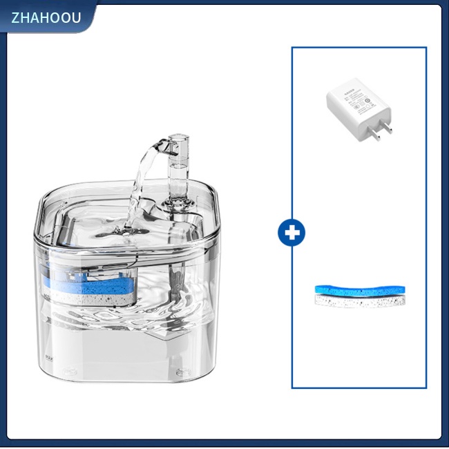 ☃Nhà☃ Đài Phun Uống Nước Thông Minh Trong Suốt Dung Tích 2.2L