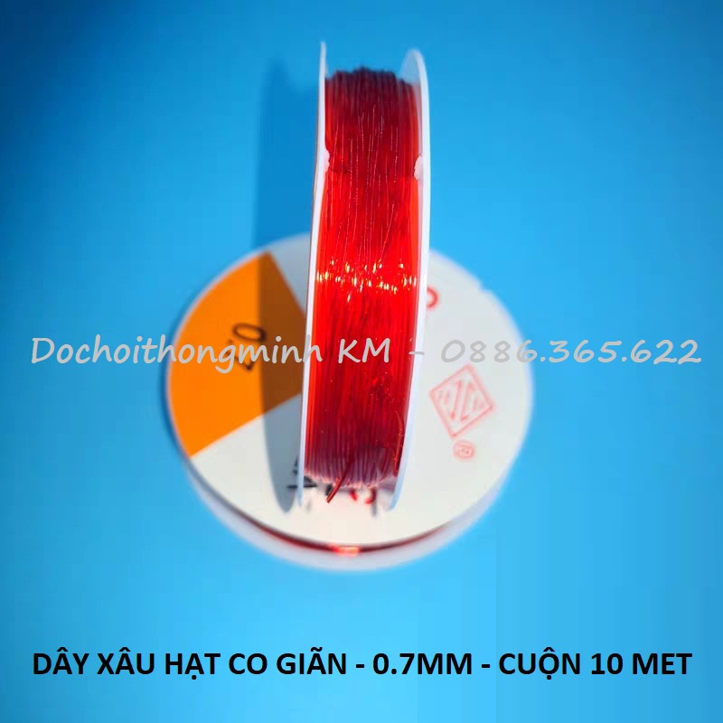 Dây cước chun, dây thủy tinh hình tròn co dãn xâu hạt xâu vòng đan vòng, dụng cụ đồ handmade
