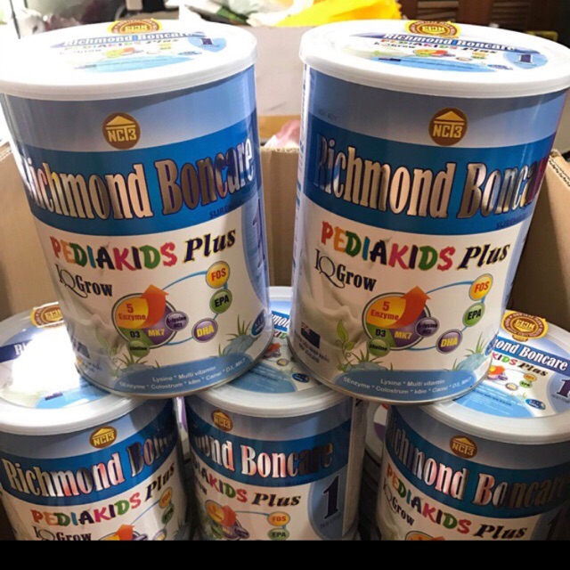 Sữa bột richmond boncare pediakids plus IQ grow 900g