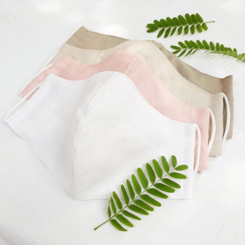 Khẩu trang Linen 3 lớp, thoáng mát, dịu cho da 🌿🌿🌿 | BigBuy360 - bigbuy360.vn