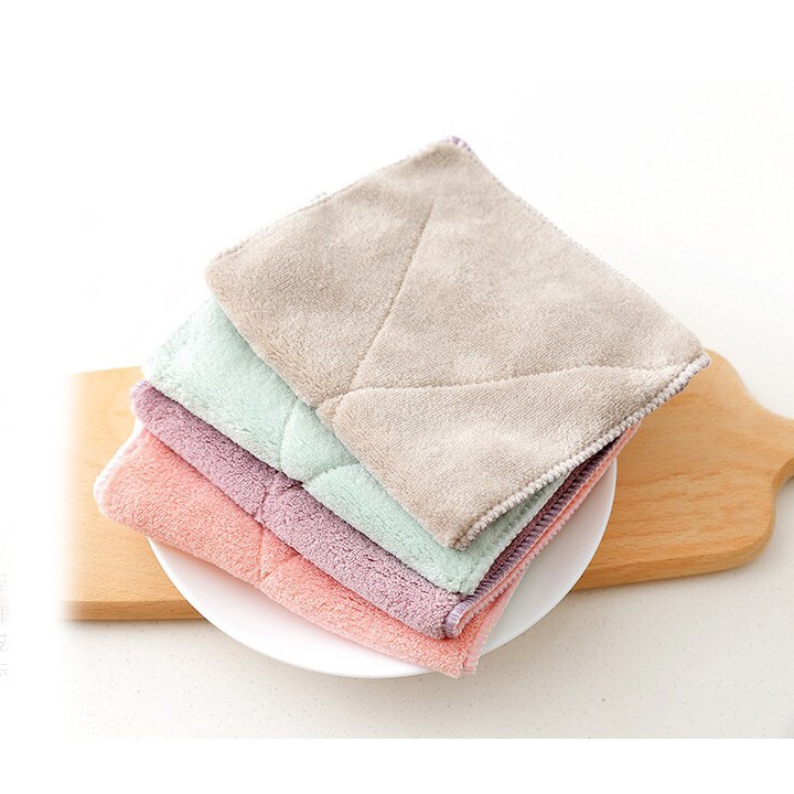 Combo 5 khăn lau tay nhà bếp vải mềm siêu thấm