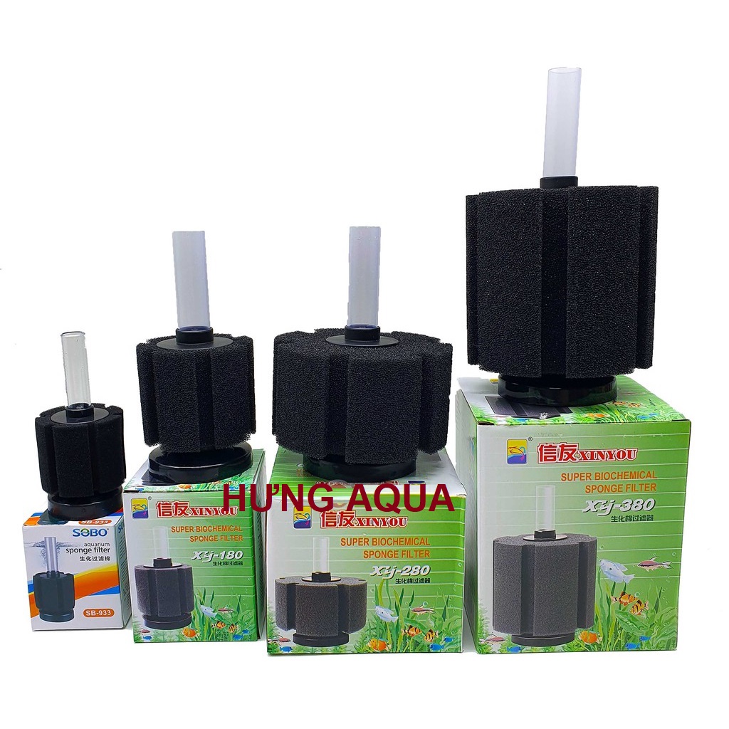 Lọc vi sinh bể cá XY-180, XY 280, XY 380, lọc sủi hơi vi sinh bio cho bể cá