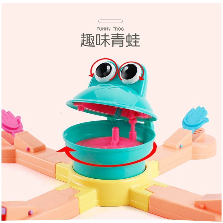 Đồ chơi ếch ham ăn Frog game xoay 360 độ tăng cường vận động thông minh cho bé trai và bé gái