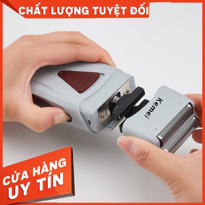 Máy Cạo Khô, Cạo Chân Tóc Chuyên Nghiệp Kemei 3382