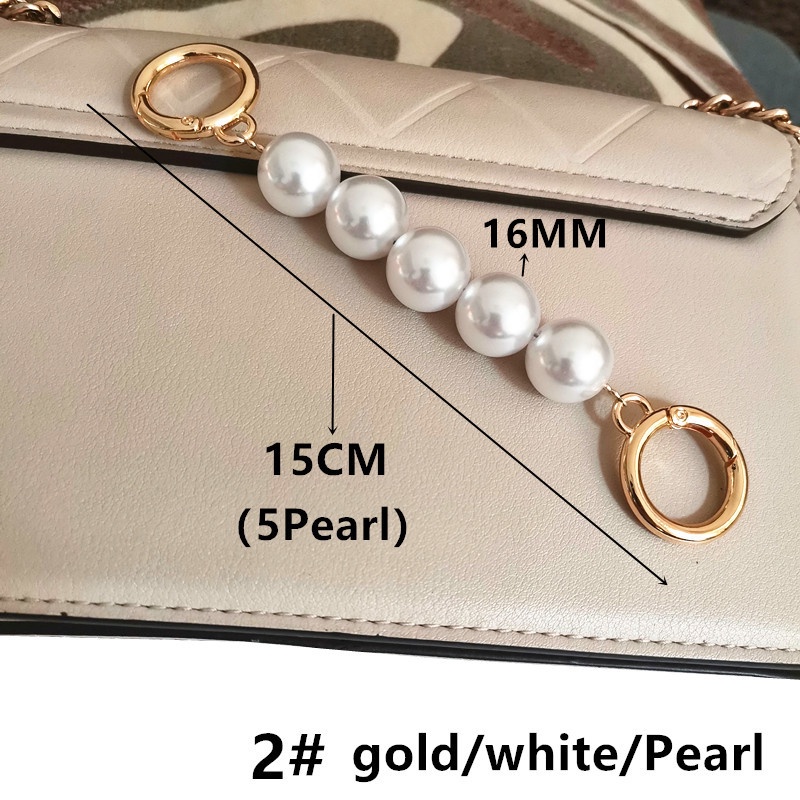 Phụ Kiện Dây Chuỗi Hạt Ngọc Trai Mở Rộng 16MM Tự Làm Túi Xách Tiện Dụng