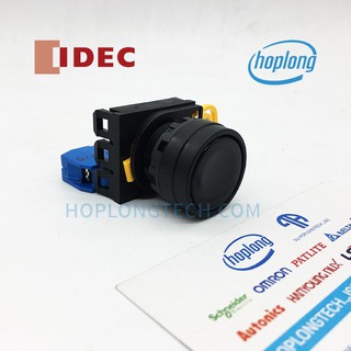 YW1B-M1E10B Nút nhấn không đèn phi 22 IDEC nhấn nhả 1NO màu đen