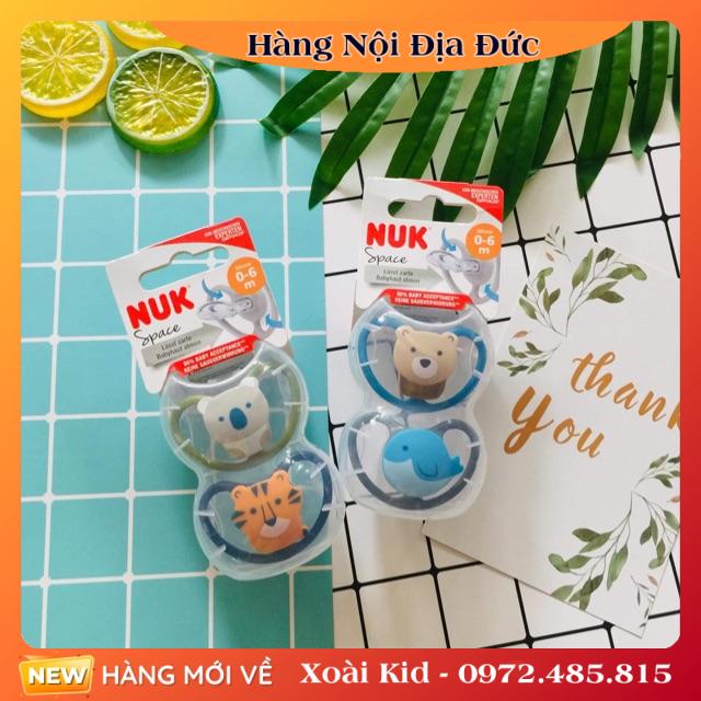 [Hàng nội địa Đức] Ti giả Nuk Space Đức mẫu mới  chống hô, chống vẩu cho bé có tách lẻ