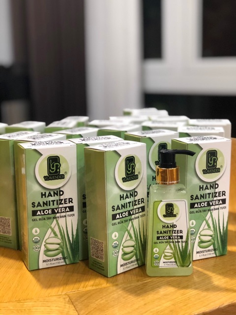 GEL RỬA TAY DIỆT KHUẨN DƯỠNG ẨM  NHA ĐAM TƯƠI 2 TRONG 1 YLAVENDER