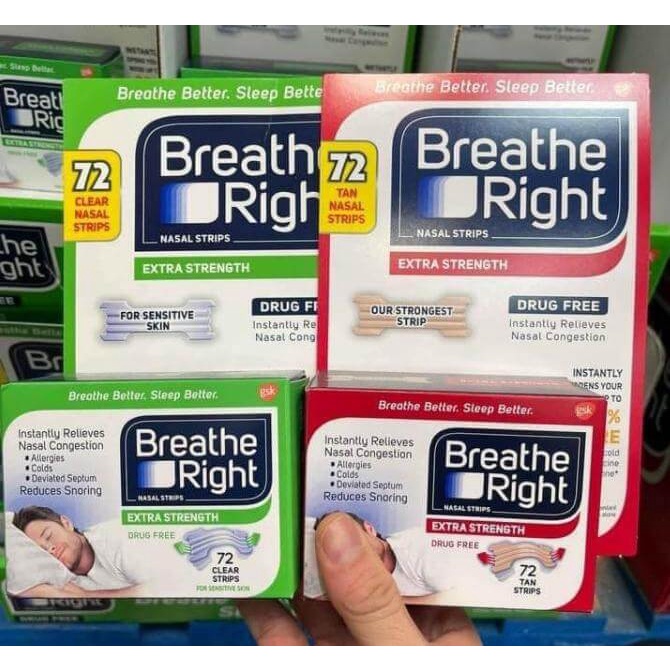 Miếng dán chống ngáy Breathe Right - Tách lẻ