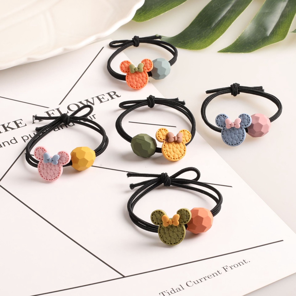 Dây cột tóc chuột mickey và hạt châu
