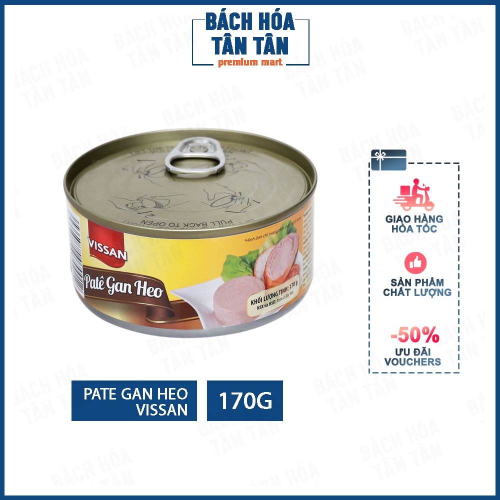 Pate gan heo Vissan hộp 170g