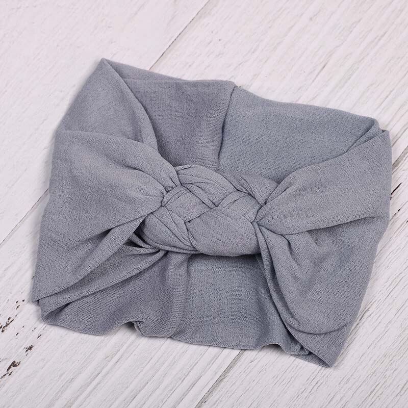Băng đô co giãn thắt nút độc đáo xinh xắn bằng chất liệu nylon cho bé gái